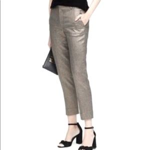 BR Banana Republic Sloan gold ankle pants 8P